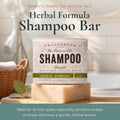 J.R.LIGGETT'S Shampoo Bar Herbal Formula, All-Natural Solid Hair Cleanser, Plant-Based Dry Bar Shampoo with Antioxidant-Rich Plant Oils, Promotes