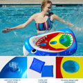 Kids Fun Pool Toys,Inflatable Shark Cornhole Board Floating Water Game Outdoor Swim Play for Adults Family,Cool Summer Party Gift for 6 7 8 9 10