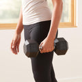 Amazon Basics Rubber Hex Dumbbell Hand Weight 20 Pounds 20 Pounds