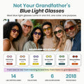 Sleep ZM Blue Light Blocking & Light Sensitivity Glasses with 14 Lens Types 23 Voyage Frame - Invisi Aid Clear Lens