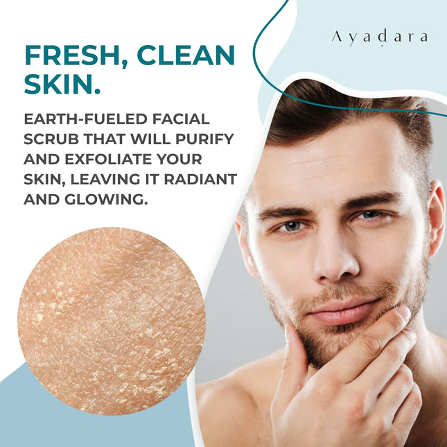 Exfoliating Acne Scrub, 4 Fl Oz(118 Ml), Exfoliating Acne Face Wash, Natural Fac