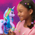 My Little Pony: Tell Your Tale Rainbow Styles Izzy Moonbow, Hair Styling Figure with Sounds, 9.5-Inch Unicorn Toys for Girls and Boys Ages 4+