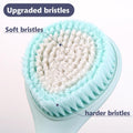BEDELITE Back Scrubber for Shower, Long Handle 16.4 Inches, Blue, 1 Pack | Soft Back Brush for Shower, Exfoliating Scrubber, Non-Slip Curved Long
