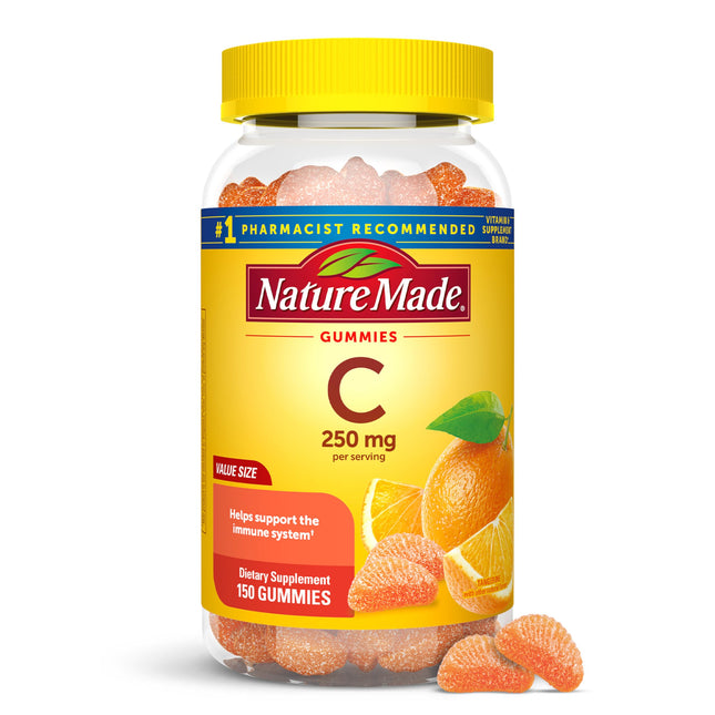 Nature Made Vitamin C 250 Mg per Serving, Dietary Supplement for Immune Support,