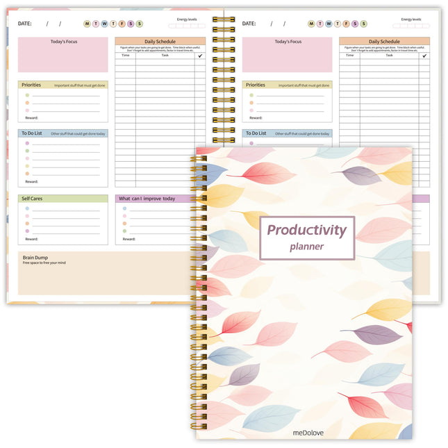 ADHD Daily Planner - Productivity Planner & Undated Task Management Organizer for Neurodivergent Adults, Focused Planner