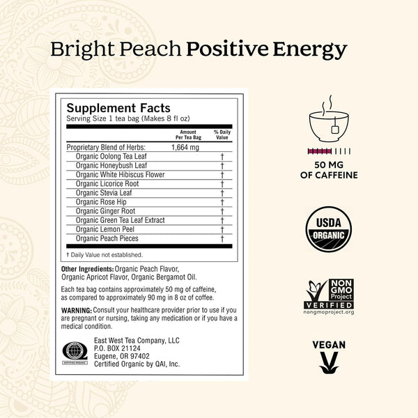 Yogi Tea Energy Variety (3 Pack) Organic Sampler - Easter Basket & Tea Gift Sampler - Includes Bright Peach Positive Energy, Sweet Tangerine
