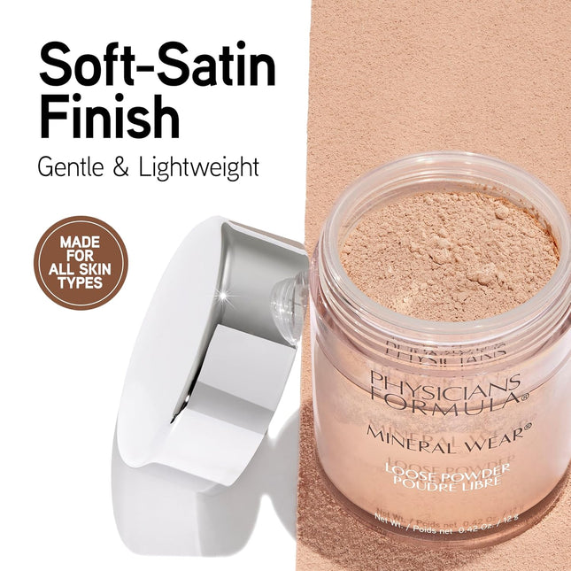 Physicians Formula Mineral Wear Talc-Free Loose Powder Creamy Natural, Dermatolo