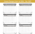 2026-2027 Desk Calendar, Jul.2026 - Dec.2027, 16.8" x 12" | Thick Paper, Desk Calendar 2026-2027/Wall Calendar 2-in-1 with Corner Protectors,