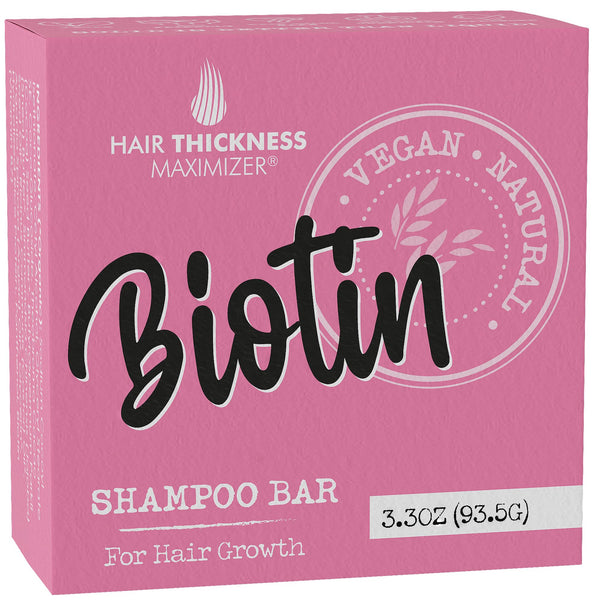 Biotin Hair Growth Shampoo Bar. Eco-Friendly, No Harsh Chemicals, Color Safe, Ph Balanced. Solid Shampoo Bar Equal to 3 Liquid Bottles. Zero