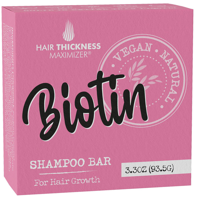 Biotin Hair Growth Shampoo Bar. Eco-Friendly, No Harsh Chemicals, Color Safe, Ph