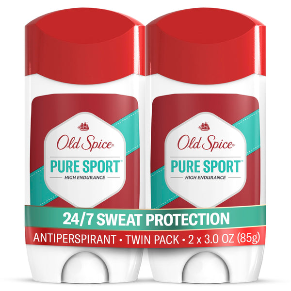 Old Spice Antiperspirant Deodorant for Men, Pure Sport, 3.0 oz Pack of 3 3 Ounce (Pack of 2)