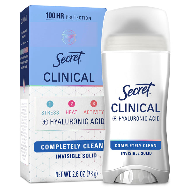 Secret Clinical Strength Antiperspirant Deodorant for Women, 3X Stress Protectio
