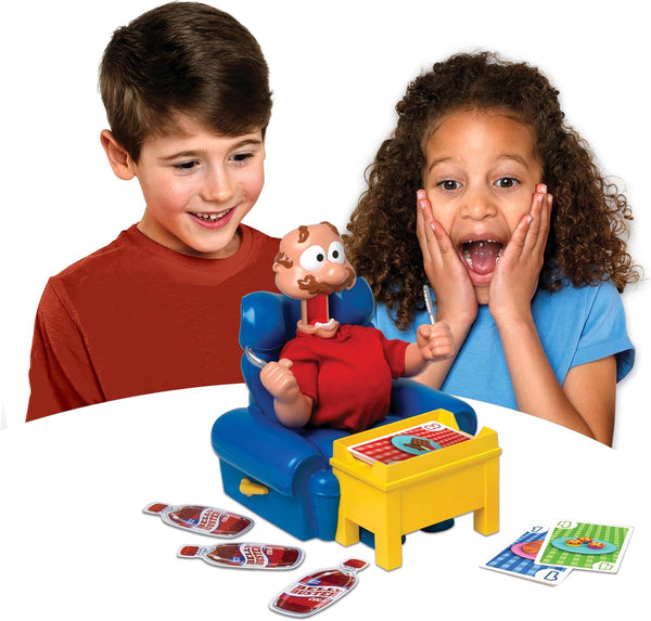 Gassy Gus, Interactive Gut-Busting Game, Feed Gus Foods, Watch Out for Big Blast! Hilarious Sounds, 2-4 Players Ages 4+, with Inflatable Belly, 54