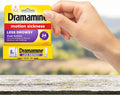 Dramamine Motion Sickness Less Drowsy, Travel Vial, Multicolor, 8 Count 8 Count (Pack of 1)