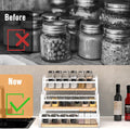 Spice Rack Organizer for Countertop , 3-Tier Spice Storage Holder with Magnetic Connetion for Kitchen , Durable Syrup Rack with Fall Protection