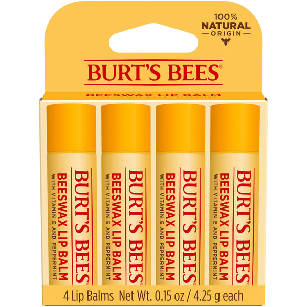 Burt's Bees 100% Natural Moisturizing Lip Balm (Original Beeswax) Beeswax 4