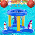 Pool Games Toys Set for Kids, Floating Pool Basketball Hoops & Pool Ring Toss Game, Swimming Pool Toys for Kids Ages 4-8 8-12, Teens, Adults and