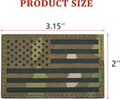U-LIAN 2x3.15 Inch IR Infrared US USA American Flag Patch Tactical Vest Patch Hook-Fastener Backing (Forward+Reversed) IR-Camo2pc