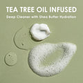 EYEECO Gentle Tea Tree Oil Eyelid & Facial Cleanser, 1.6 oz | Non-Irritating Foaming Eyelid Cleanser & Face Wash with Tea Tree, Chamomile & Shea