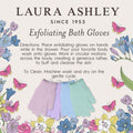 Laura Ashley Exfoliating Gloves Body Scrubber 8Pcs, 4 Pairs Women'S Exfoliating Body Scrubber for Bath and Shower