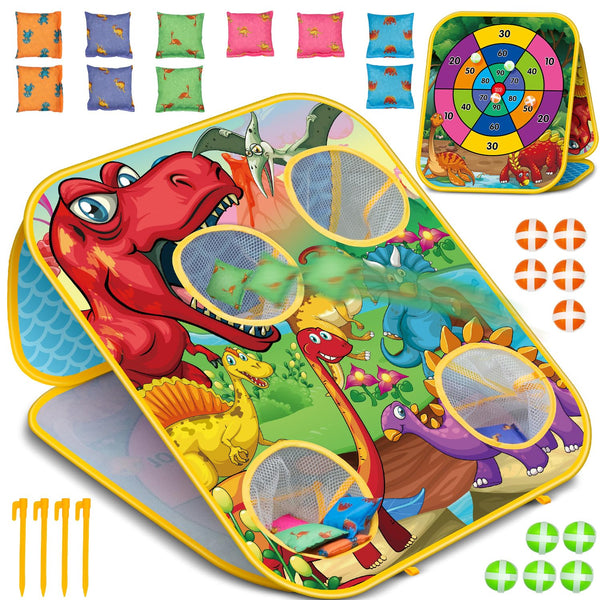 Bean Bag Toss Game for Kids - Cornhole Board Outdoor Toys for Toddlers -Party Activities Carnival Outside Yard Backyard Beach Lawn Games Toy for