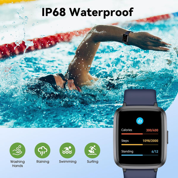 Fitness Tracker Watch with Heart Rate, Activity Tracker, Pedometer Watch | Step Counter, Heart Rate Monitor, Sleep Monitor, Alarm Clock,