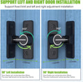 Barn Door Lock Hardware, 90 Degree Heavy Duty Gate Latches Flip Latch Safety Door Bolt Latch Lock, Barn Sliding Door Latch Lock Suitable for