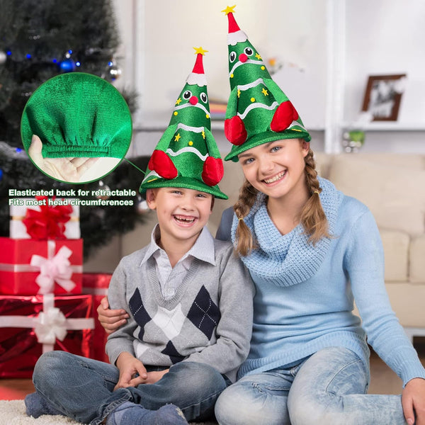 Christmas Hat,Gnome Hat, Strange Dr.Seuss Hats,Holiday Duck Cap for Xmas New Year Festive Party Supplies Green Side