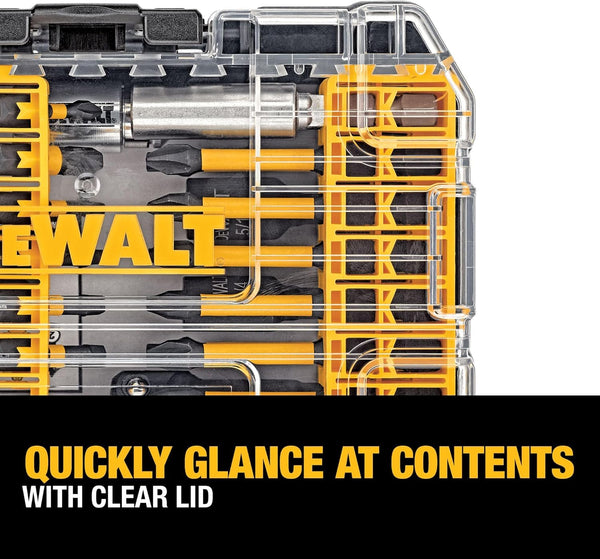 DEWALT Screwdriver Bit Set, 40 Pcs. Impact Ready, FlexTorq Impact Driver Bit Set with Storage Case (DWA2T40IR) One Size