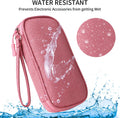 Pink Universal Cable Organizer - Electronics Accessories Bag for Charger, Phone, Memory Card & Travel Gadgets