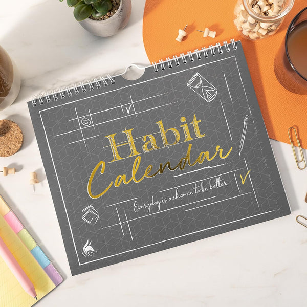 Clever Fox Habit Tracker Calendar Ã¢ÂÂ Inspirational Goal Tracker and Habit Calendar for Atomic Habits Ã¢ÂÂ Colorful Habit & Goal Planner