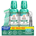 GuruNanda Fresh Breath Mouthwash – 12-Hour Fresh Breath & Helps Fight Bad Breath – ADA Accepted, Alcohol & Fluoride-Free Oral Rinse, Wild Mint -