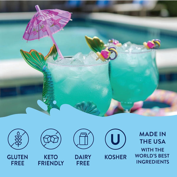 Jordan'S Skinny Mixes Sugar Free Syrup, Mermaid Flavor, Fruit Flavored Water Enhancer, Drink Mix for Ice Tea, Lemonade & More, Zero Calorie