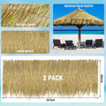 Hoolerry 2 Pcs 40 in X 20 Ft Mexican Straw Roof Thatch Artificial Palm Thatch Rolls Duck Blind Grass Palapa Thatch Roofing Blinds Tiki Hut Thatch