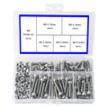 Newlng M5 304 Stainless Steel Bolts and Nuts, Hex Flat Head Cap Bolts Screws Nuts Hexagon Socket Head Screw,Heavy Duty Hex Bolts Nuts Assortment,