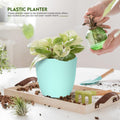 Utopia Home - Plant Pots Indoor with Drainage - 7/6.6/6/5.3/4.8 Inches Home Decor Flower Pots for Indoor Planter - Pack of 5 Plastic Planters for