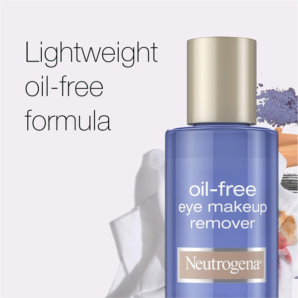 Neutrogena Gentle Oil-Free Eye Makeup Remover & Cleanser, 5.5 fl oz, 3 Pack 5.5 Fl Oz (Pack of 3)