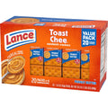 Lance Sandwich Crackers, ToastChee Peanut Butter, 20 Individually Wrapped Packs, 6 Sandwiches Each Toastchee Peanut Butter 1.52 Ounce (Pack of 20)