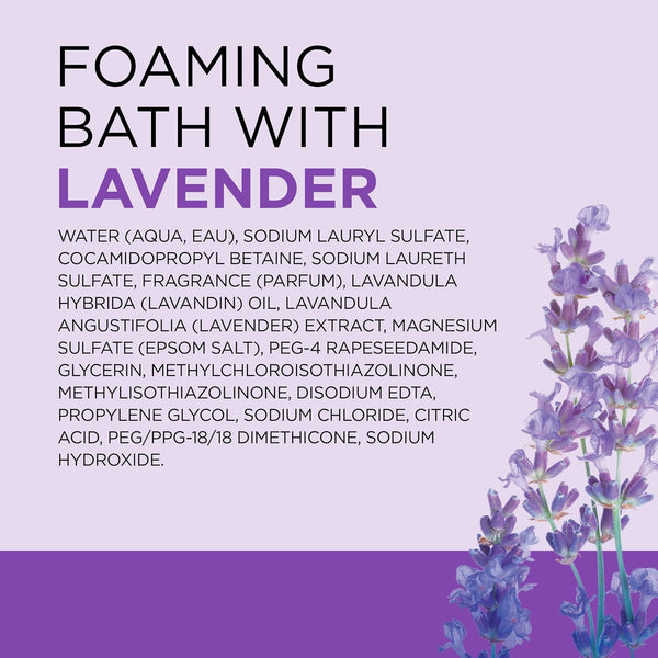 Dr Teal's Foaming Bath with Pure Epsom Salt, Soothe & Sleep with Lavender, 34 fl oz (Pack of 2) 68 Fl Oz (Pack of 1) Lavender