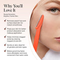 Kitsch Dermaplaning Tool - Face Razors for Women and Men, Eyebrow Trimmer and Face Shaver, Facial Hair Removal, Facial Razors for Women and Men,