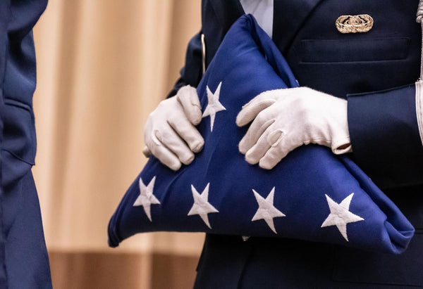 Allied Flag Official U.S. Interment Flag - 5' x 9.5' | Premium Quality, Outdoor Durable, Heavy‑Duty Construction for Residential or Commercial Use