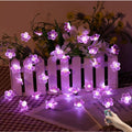 Flower String Lights，Fairy Pink Cherry Blossom String Lights 21ft 40 LEDs Waterproof USB Plug in Fun Room Lights for Spring, Nursery, Wedding,