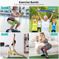 Resistance Bands for Working Out, Elastic Exercice Loop Bands for Physical Therapy, Yoga Starter Set of Stretch Bands for Booty Legs, Pilates