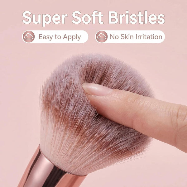 BS-MALL Makeup Brushes Foundation Powder Concealers Eye Shadows Makeup Set with LED light Mirror 14 Pcs Mini Makeup Brushes (APINK) Black/White/Pink