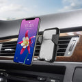 Amazon Basics Universal Portable Smartphone Holder for Car, Air Vent Mount, 360° Rotation, Easy to Install, One-Handed Release, Adjustable and