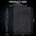 Hoewina Slim Wallet for Men, Minimalist Front Pocket RFID Blocking Leather Wallets, Thin Travel Card Holder Wallet, Gifts for Men and Women (Cross