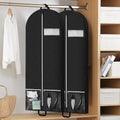 54" Garment Bags for Travel and Storage, Travel Suit Bags for Men Women with 2 Clear Pockets, Storage bags for Clothes, Suits, Dress, Shirts,