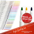 Crafts 4 All Fabric Pens for Clothes - Pack of 24 No Fade, Fabric Markers Permanent for Textile - No Bleed, Machine Washable Shoe Markers for