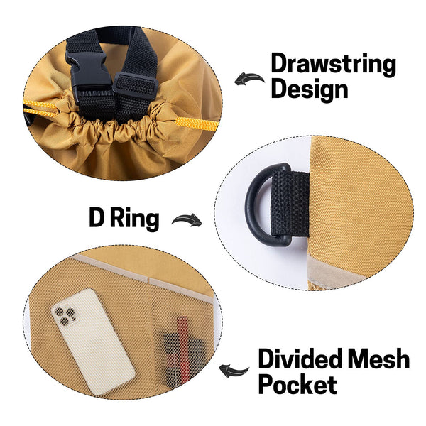 GNEGNI 2PCS Car Garbage Can, Hanging Car Trash Bag with Waterproof Leakproof Lining