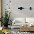 Alpinista Baseball Bat Wall Mount, Horizontal Baseball Bat Holder Wall Mount for Display Black